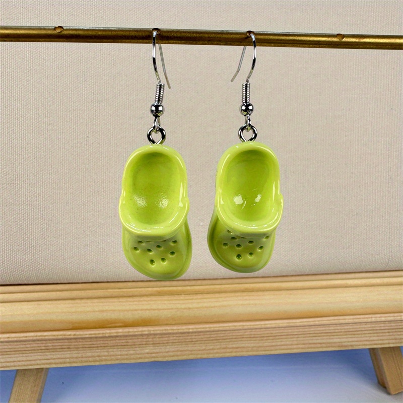 Resin Clogs Dangle Earrings & Accessories Set